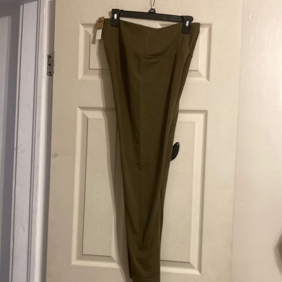 NWT Pink Cotton High Waist Full Length Legging - Deep Olive with Floral graphic - Picture 10 of 14